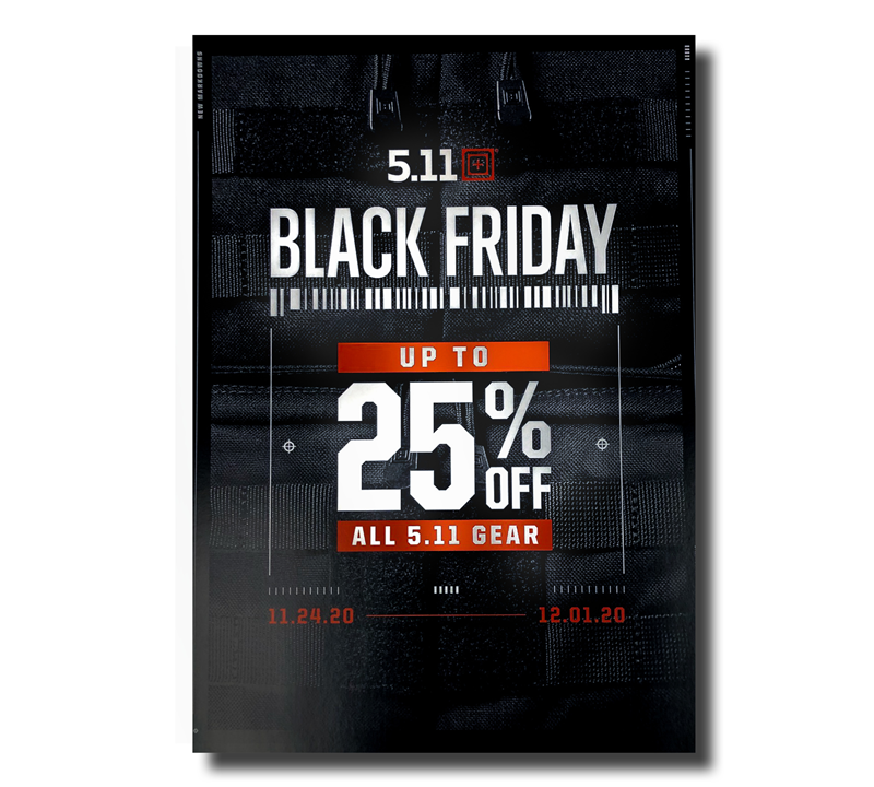 Black Friday retail promotional poster